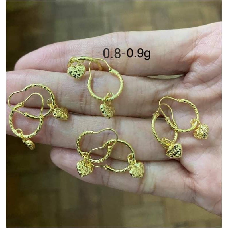 PAWNABLE 18k Saudi Gold Earrings Shopee Philippines