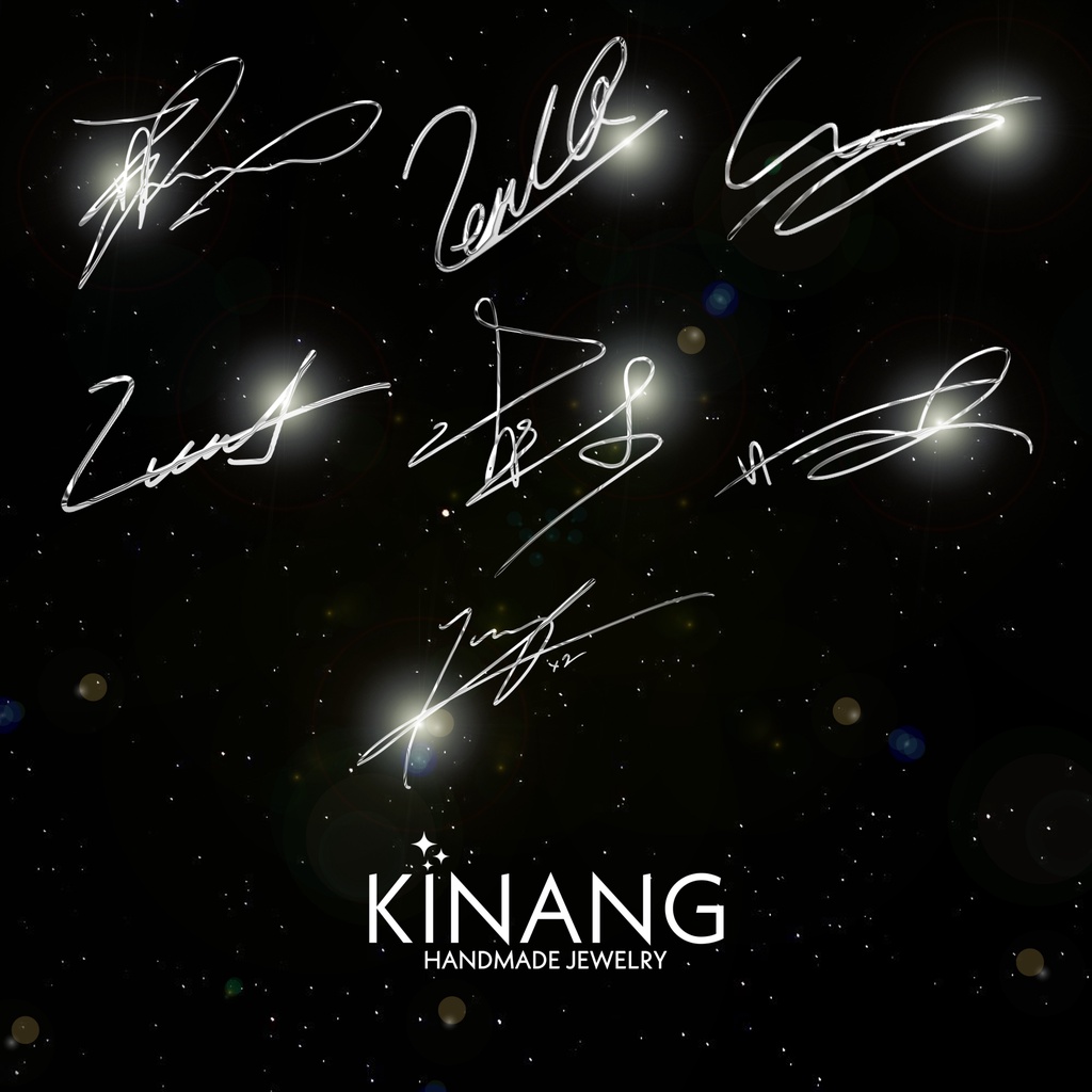 Kinang Wayv Signature Necklace Kun Ten Lucas Xiaojun Hendery