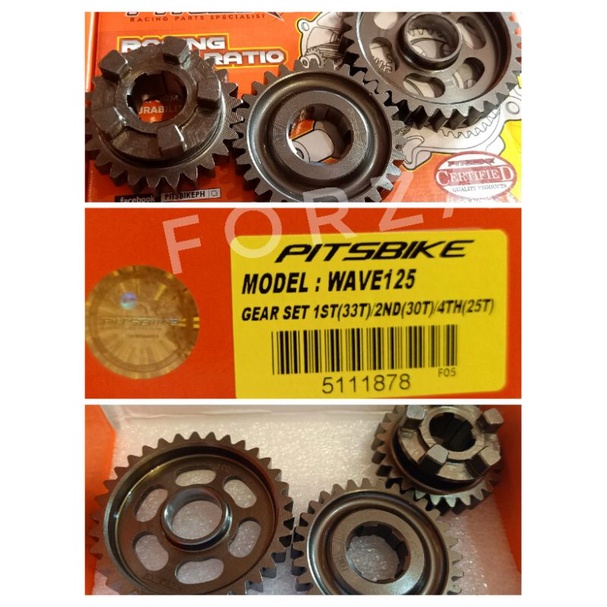 PITSBIKE XRM125 WAVE125 RACING GEAR 1 2 4 GEARS Transmission Gears