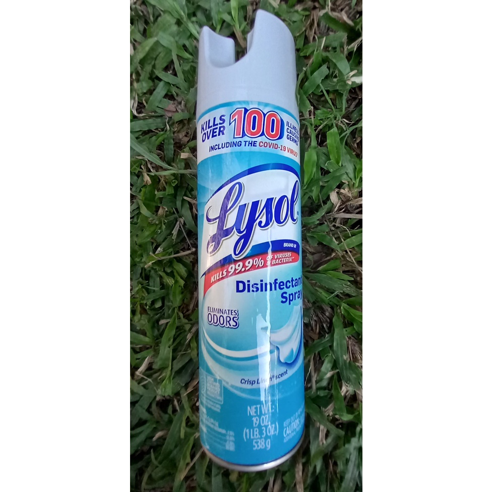 Lysol Disinfectant Spray Crisp Linen Scent G Bigger Size Sold Per