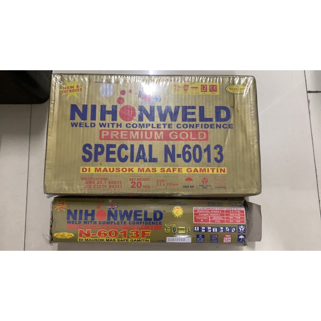 NIHONWELD Special N 6013 F Premium Gold 3 2mm 1 8 Welding Electrode