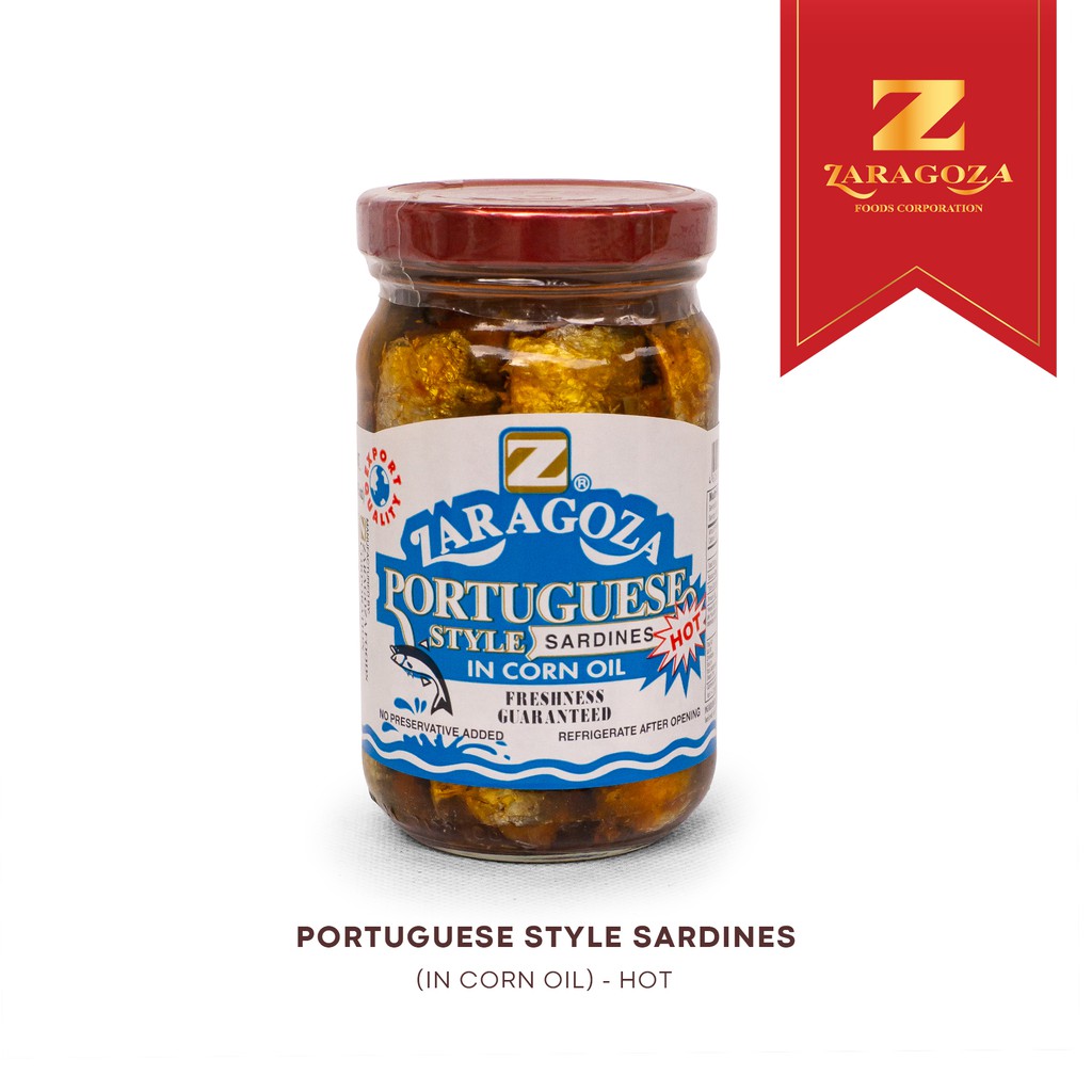 ZARAGOZA Portuguese Style Sardines In Corn Oil HOT Shopee Philippines