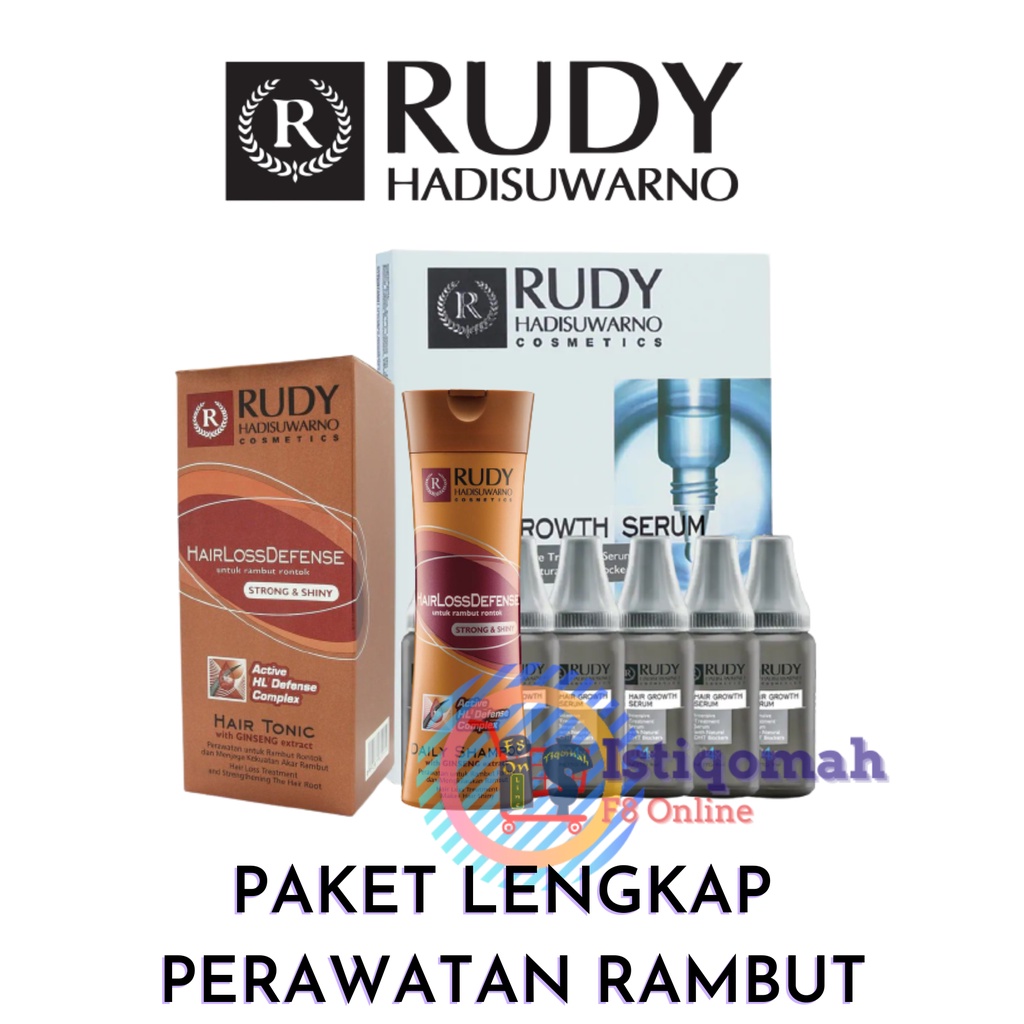 Complete Package Rudy Hadisuwarno Hair Growth Serum Hair Tonic