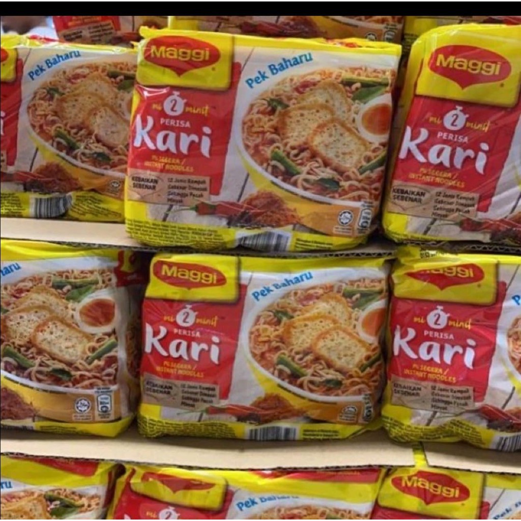 Maggi Kari Noodles Maggi Curry Gram X Packs Shopee Philippines