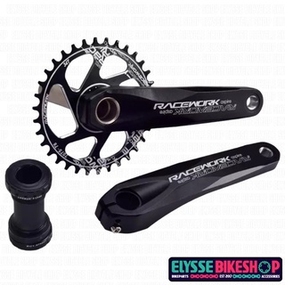 Racework Alloy Hollowtech Mtb Crankset Single Speed T T T T