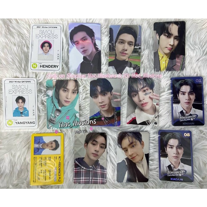 Wayv Nct Xiaojun Ten Hendery Yangyang Kun Winwin Official Photocard Pc