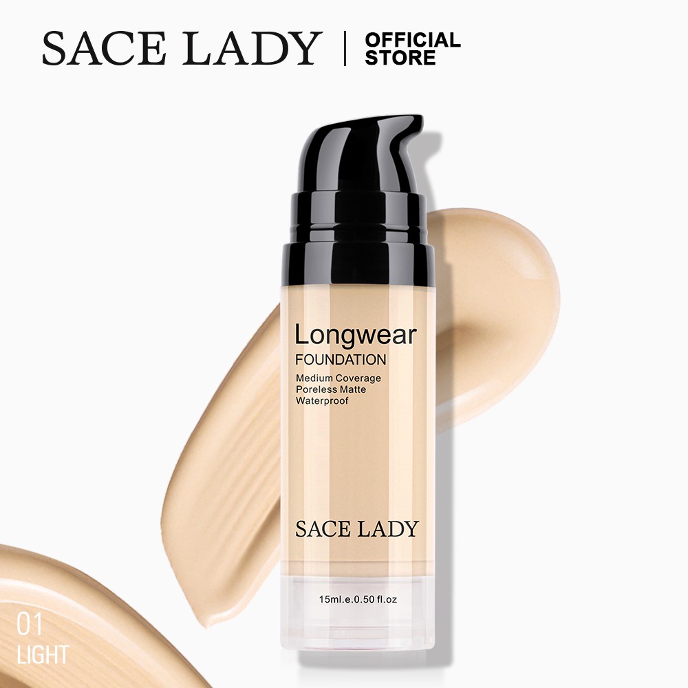 Sace Lady Liquid Foundation Matte Poreless Finish Waterproof Ultra Hd