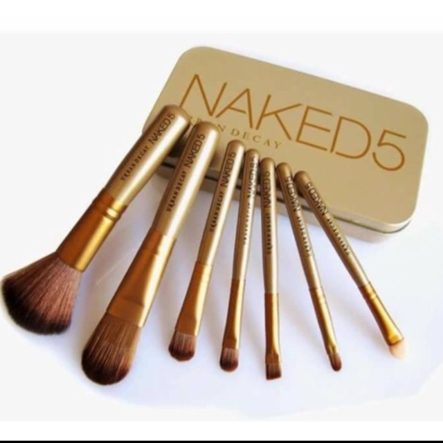 Naked 5 Make Up Brush Set 7 Pcs Shopee Philippines