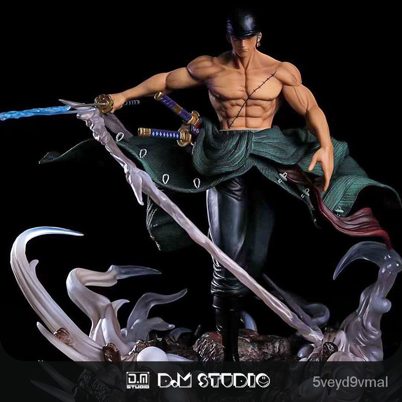 One Piece Figure Santoryu Roronoa Zoro Pvc Model Replaceable Hand Head