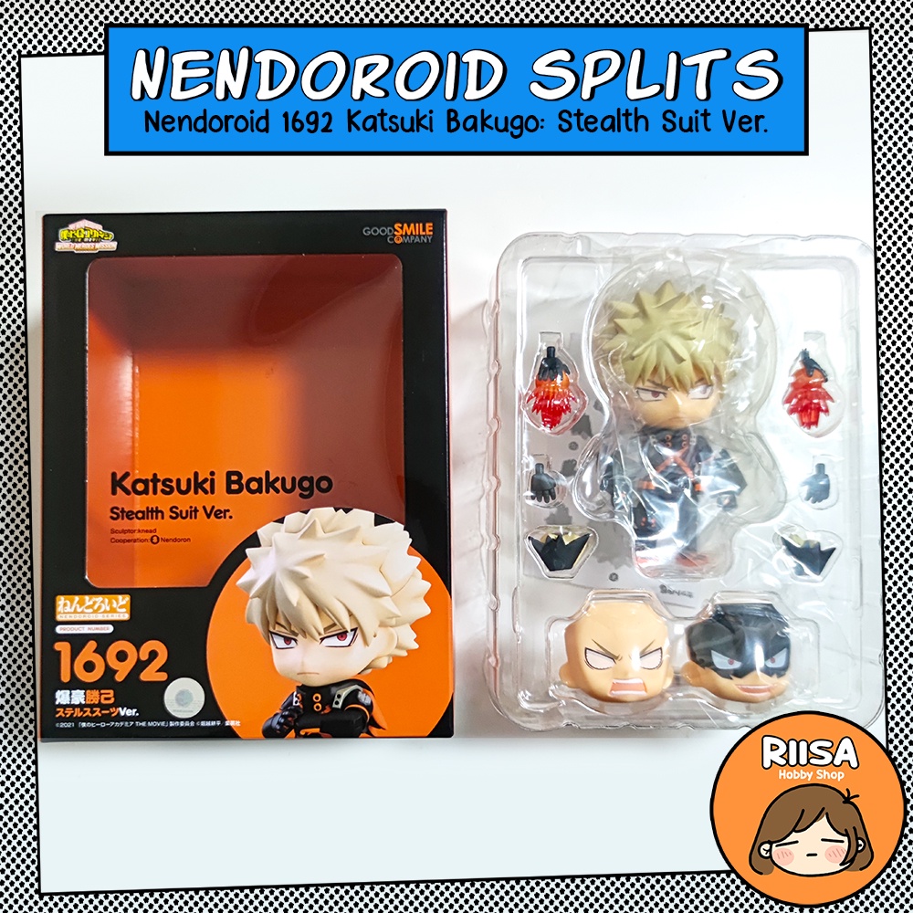 Nendoroid Splits Katsuki Bakugo Stealth Suit Ver My Hero