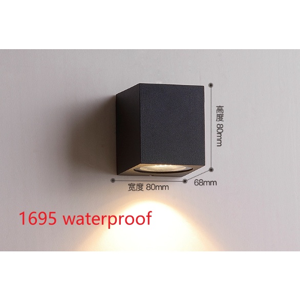 Led Wall Light Scones Outdoor Ip Waterproof Modern Aluminum Wall