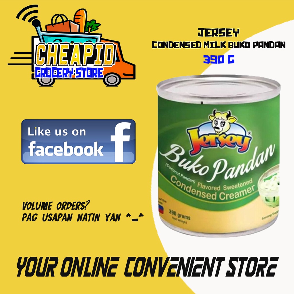 Jersey Buko Pandan Flavored Sweetened Condensed Creamer Condense Milk