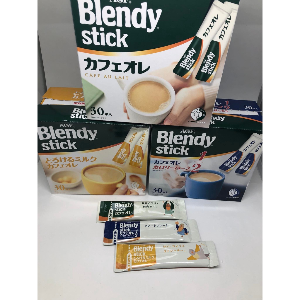 Agf Blendy Stick Coffee From Japan Cafe Au Lait Calorie Coffee