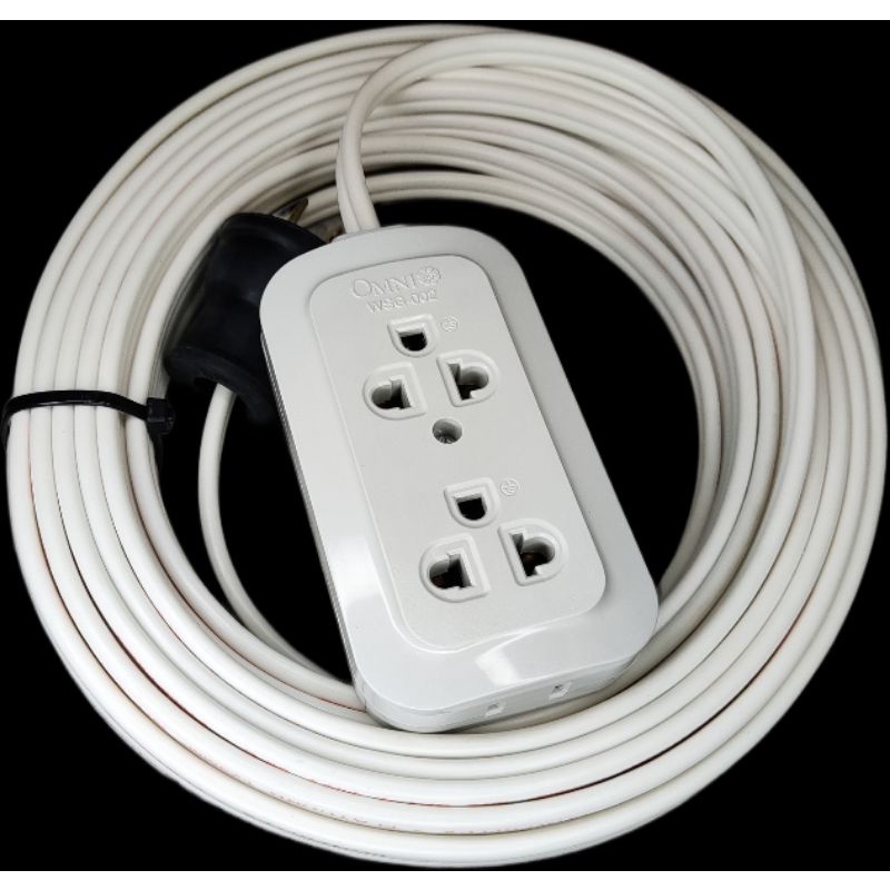 20 METERS EXTENSION CORD W 16 2 CORD HEAVY DUTY RUBBER PLUG Shopee