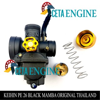 Carburetor Keihin Pe Black Mamba Super Flow Skep Brass