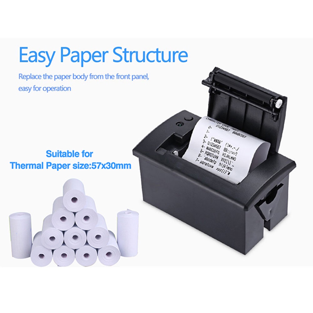 Qr701 Ttl Rs232 Printer Embedded Pos Receipt Printer 58mm Atm Thermal