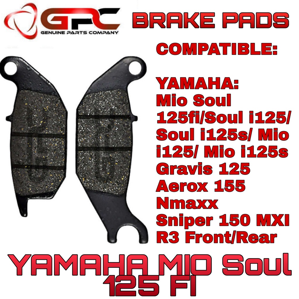 GPC Brake Front Pads For YAMAHA Mio Soul 125 Fi Soul125 Soul I125