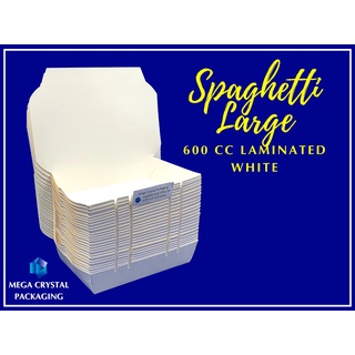 Trigem Meal Box Spaghetti Large Cc Laminated White Pcs Per