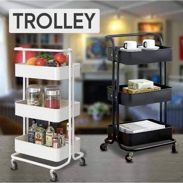 New Tier Kitchen Utility Trolley Cart Shelf Storage Rack Organizer