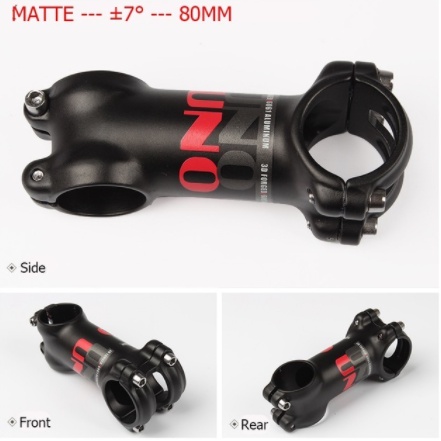 Uno Mtb Bike Stem Degree Ultralight Alu Red Mark Mm