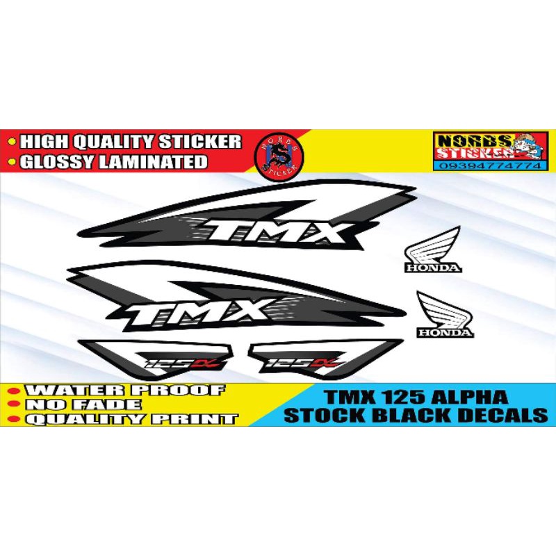 TMX 125 ALPHA STOCK DECALS Shopee Philippines