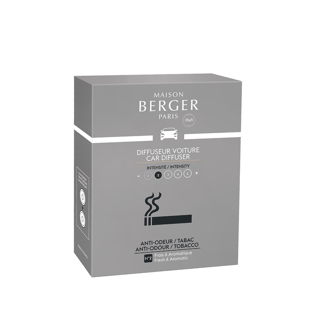 Maison Berger Anti Odour For Tobacco Car Diffuser 2 Pack Refill