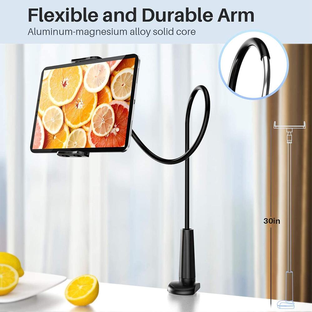 Universal Phone Holder Long Arm Tablet Stand For Bed Clip Lazy Flexible