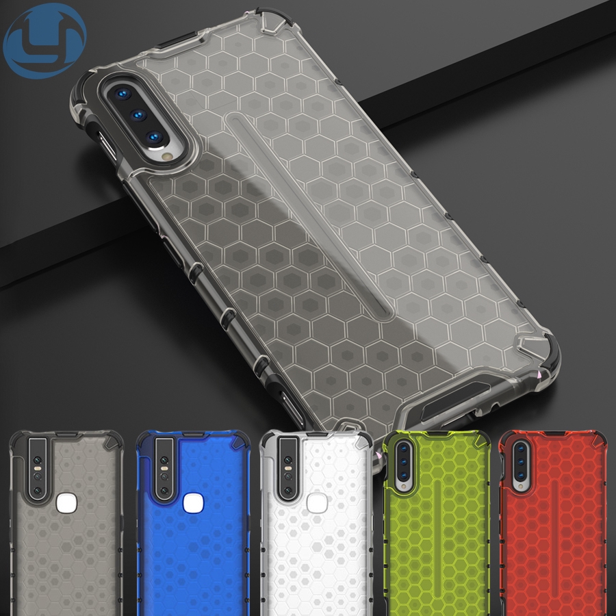 Honeycomb Hybrid Tpu Pc Armor Clear Phone Case For Vivo V S S Y