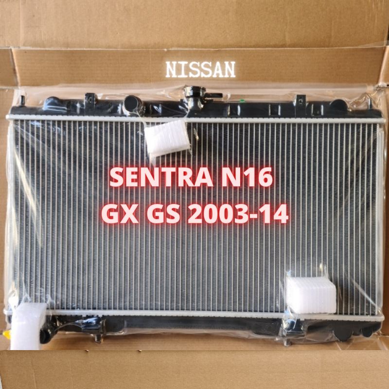 Radiator Sentra Nissan N16 GS GX 26mm 2 Row 2003 14 Manual Automatic