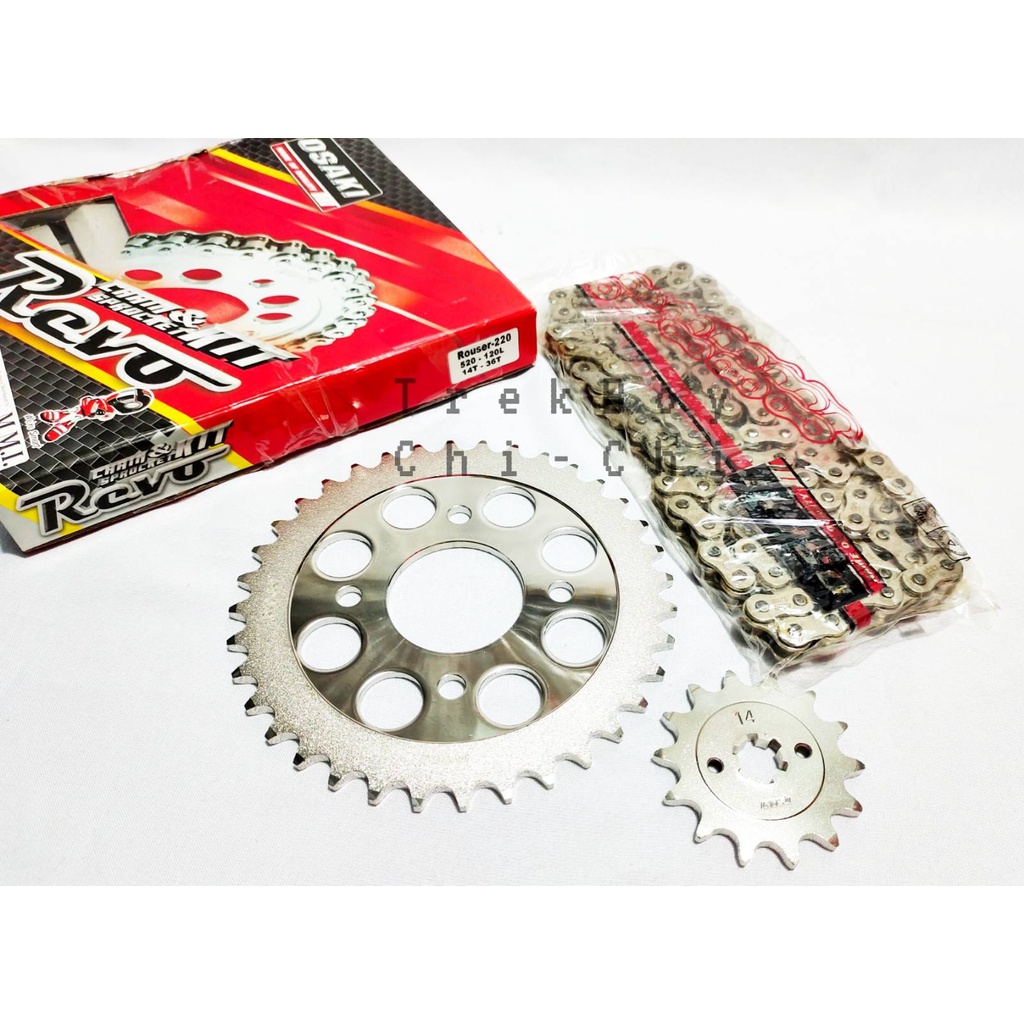 Osaki Revo Chrome For ROUSER 220 14T 36T X 520 120L Chain And