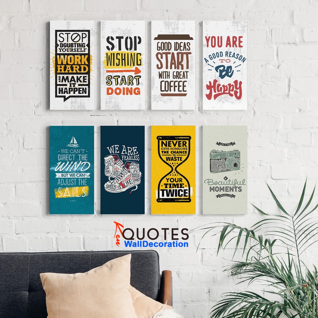 Hiasan Dinding Kayu Kenquotes Mini Wall Hanging Quotes Aesthetic Home