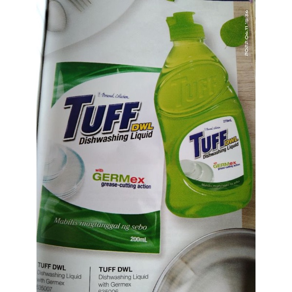 Personal Collection Tuff Dishwashing Liquid With GERMex Grease Cutting