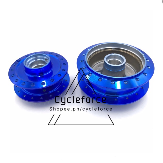 Motorcycle Hub Xrm Rs Or Wave Blue Front Disc Brake Rear