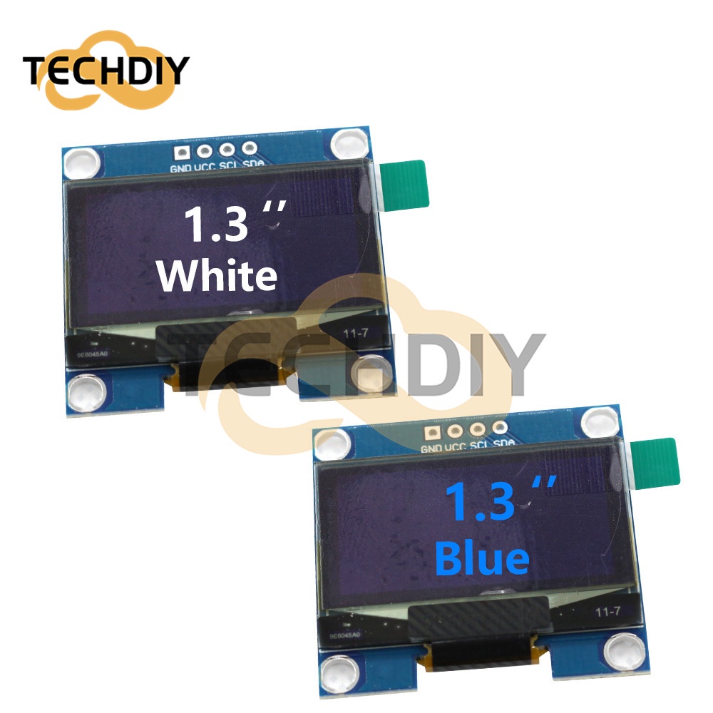 1 3 Inch OLED 4 Pin GND VCC Display Blue White 128X64 128X64 SPI IIC