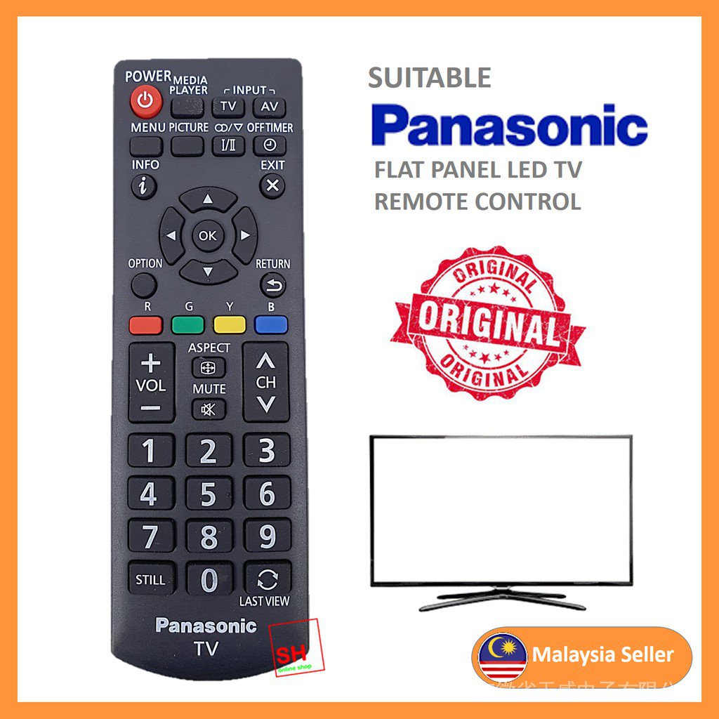 Original Panasonic LED LCD TV Remote Control Shopee Philippines