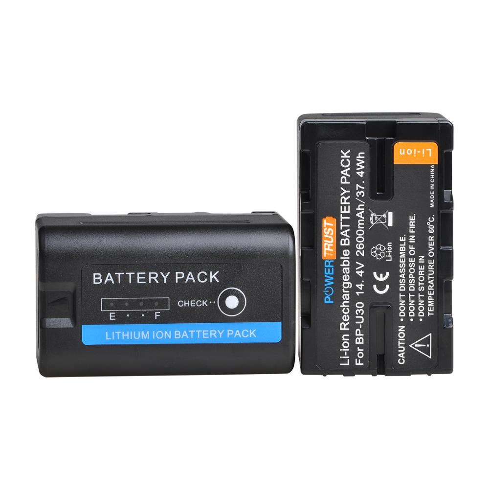 2600mAh BP U30 BPU30 BP U60 Rechargeable Battery For Sony PMW 100 PMW