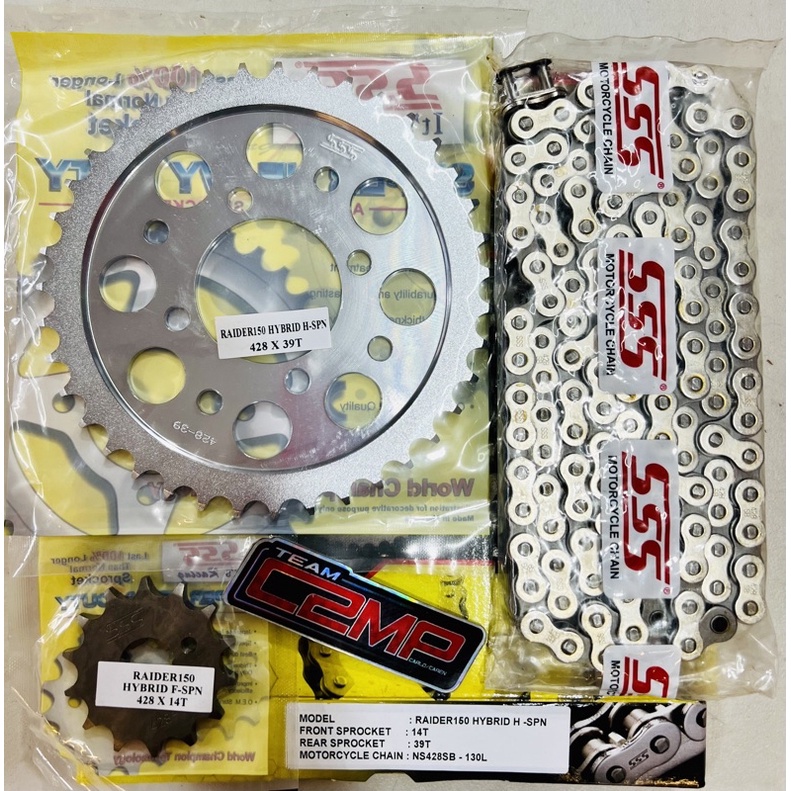 Sss Sprocket Steel Nickel Silver Raider Carb And Fi Shopee