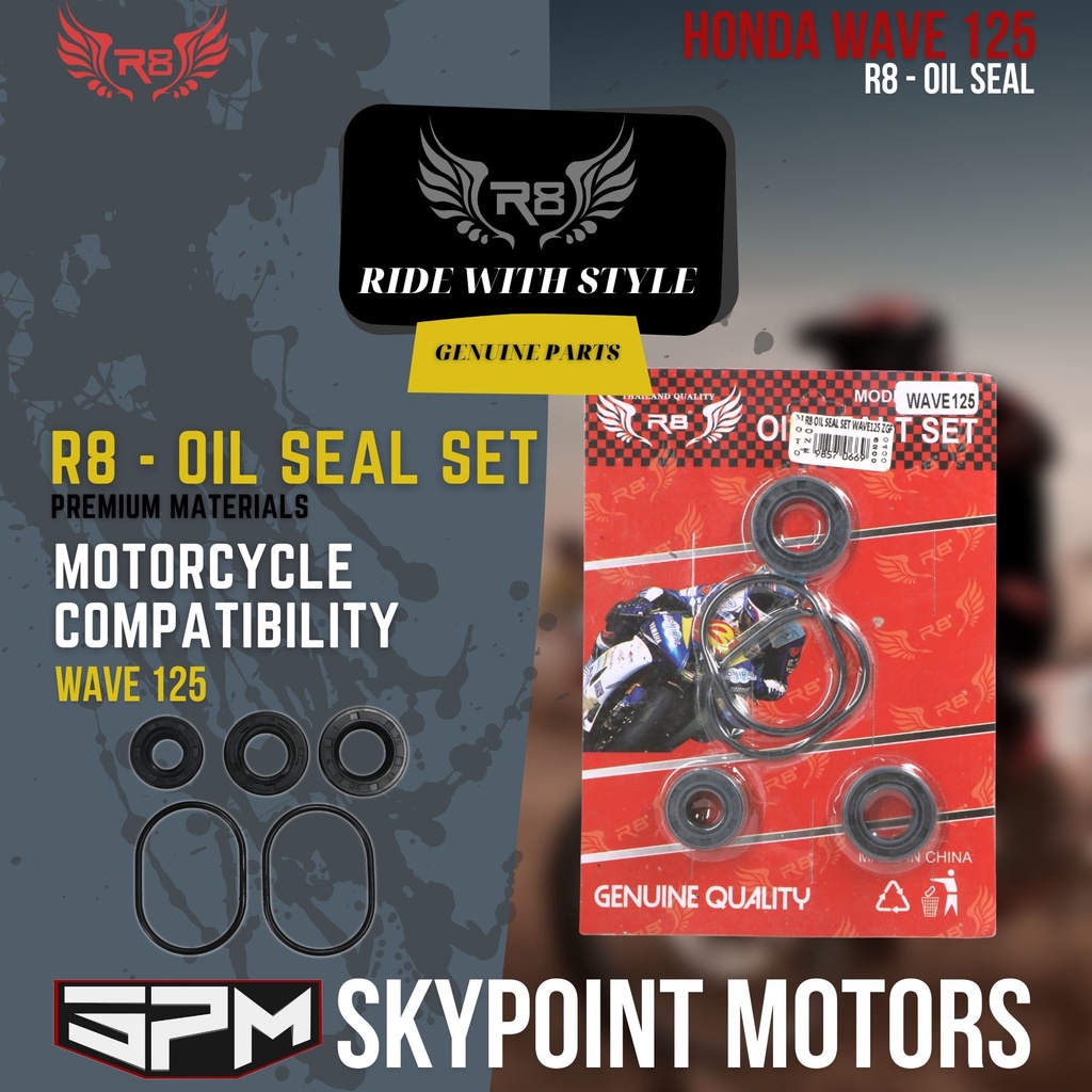 Motorcycle Oil Seal Set For Honda Wave 125 R8 9857 066 Shopee