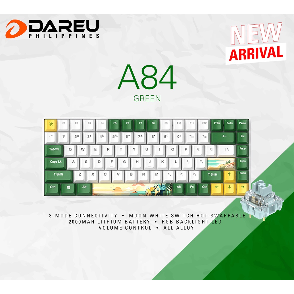 Dareu A Tri Mode Connection Hotswap Rgb Led Backlit Mechanical Gaming