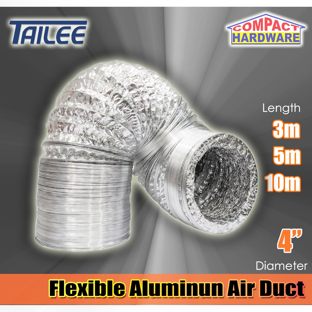 Tailee Flexible Aluminum Air Duct M M M For Exhaust Fans