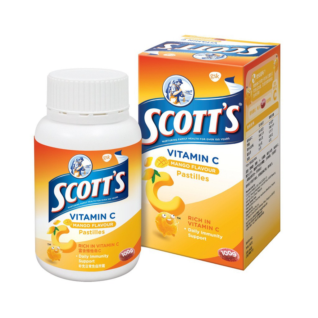 Scott S Vitamin C Pastilles Mango Flavour S Shopee Philippines