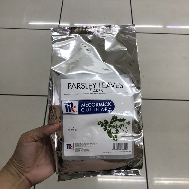 MCCORMICK PARSLEY LEAVES FLAKES 150g Shopee Philippines