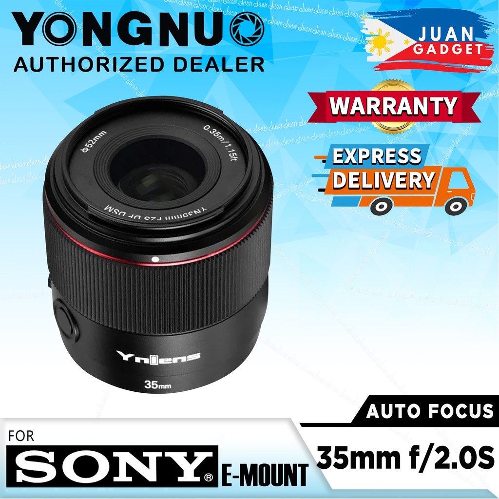 Yongnuo Mm F S Df Dsm Auto Focus Wide Angle Prime Lens For Sony F