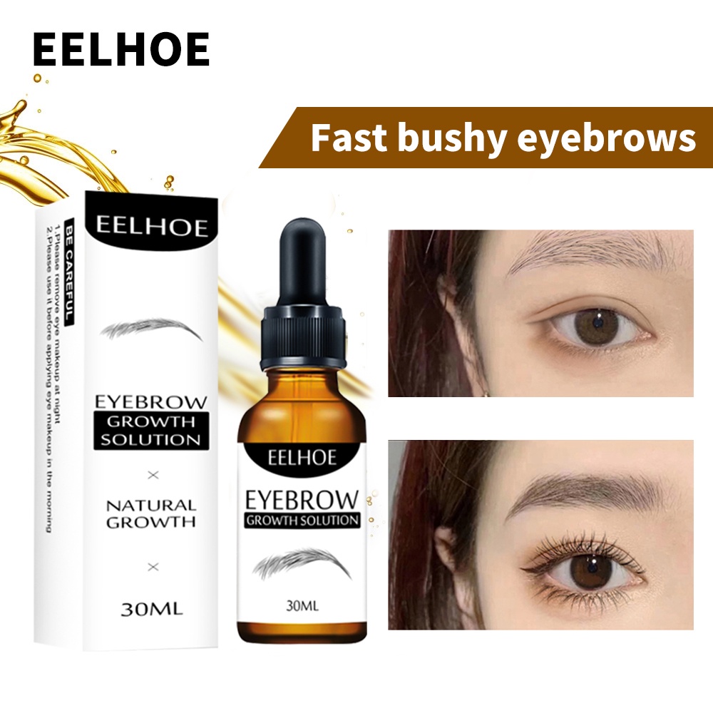 EELHOE Natural Hair Eyebrow Lashes Growth Serum Eye Brow Rapid Growth