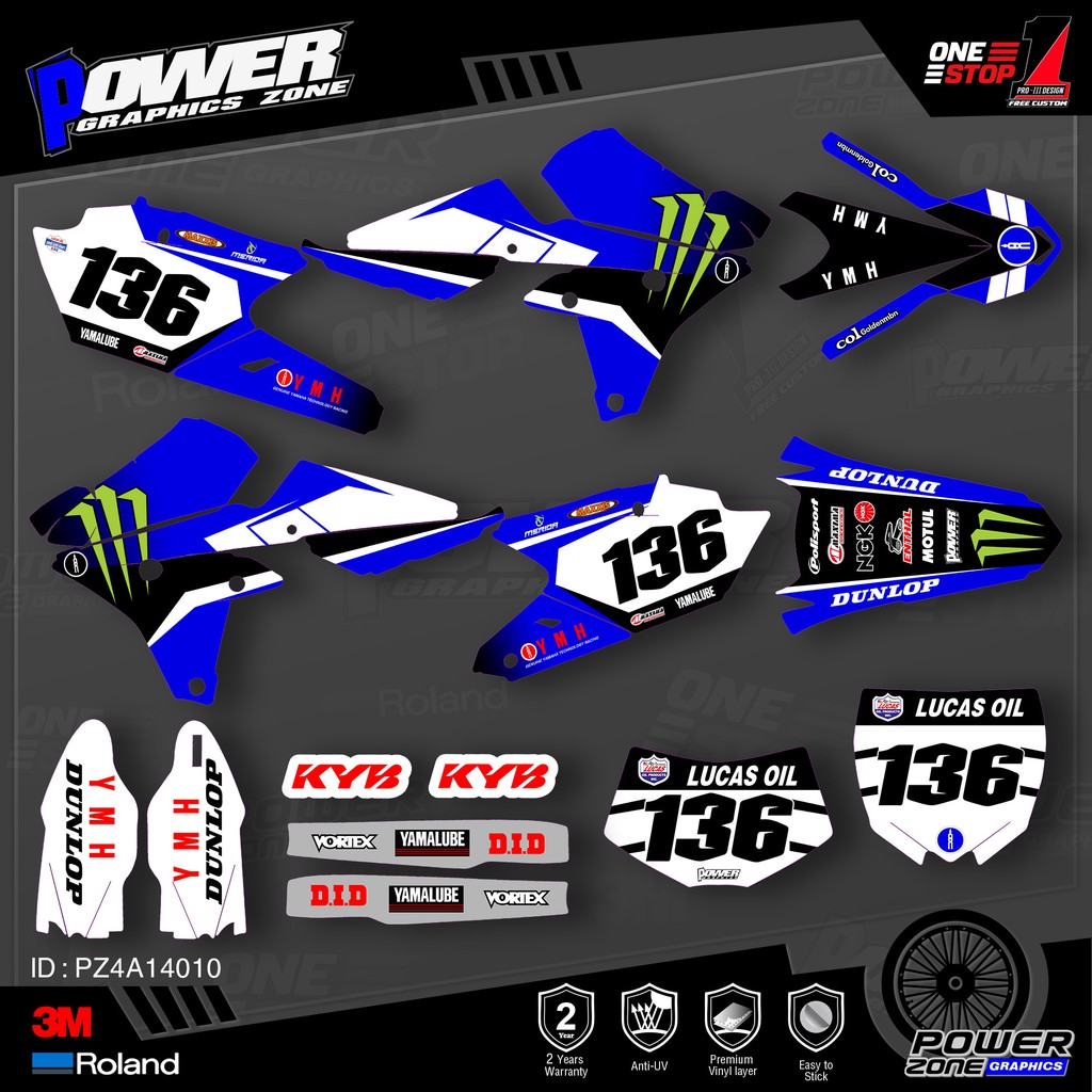 Evopowerzone Custom Team Graphics Backgrounds Decals M Stickers Kit