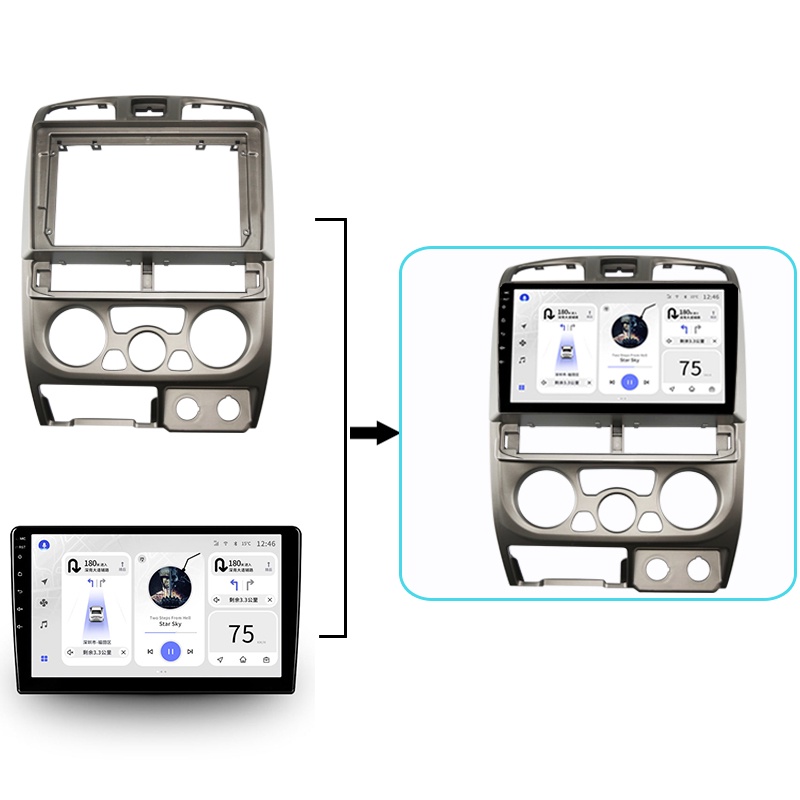 Din Inch Car Radio Installation Dvd Gps Mp Plastic Fascia Plane