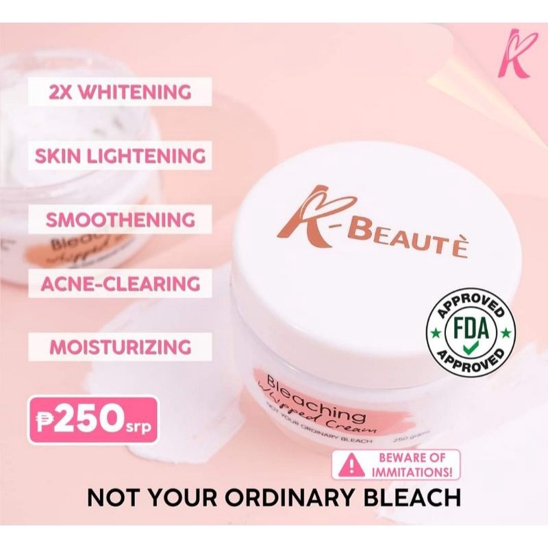 K Beaute Bleaching Whipped Cream G Authorized Distributor Shopee