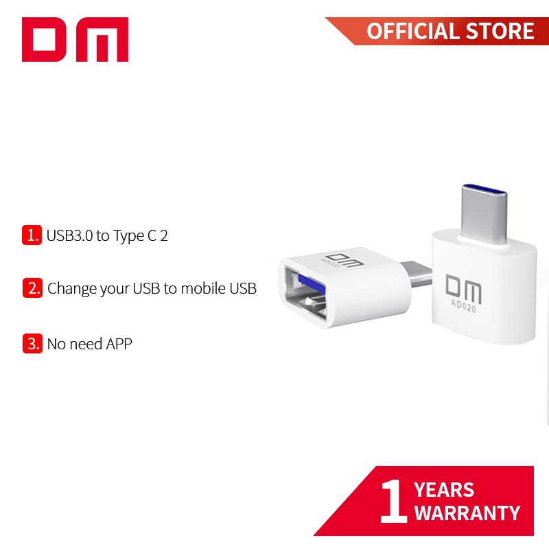 USB C Adapter DM OTG Adapter Turn Normal USB Into TYPE C Usb Flash