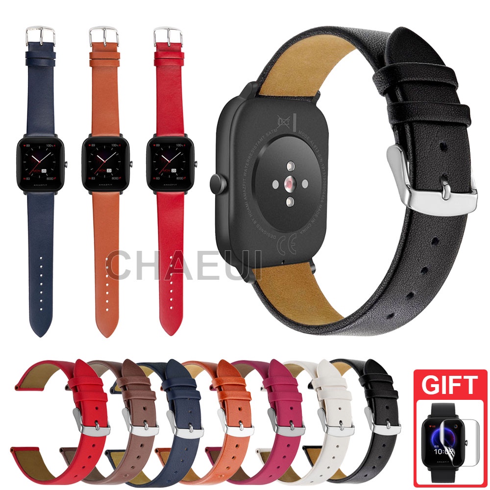 Leather Strap Bracelet Band For Xiaomi Huami Amazfit Bip U 3 Pro GTS3