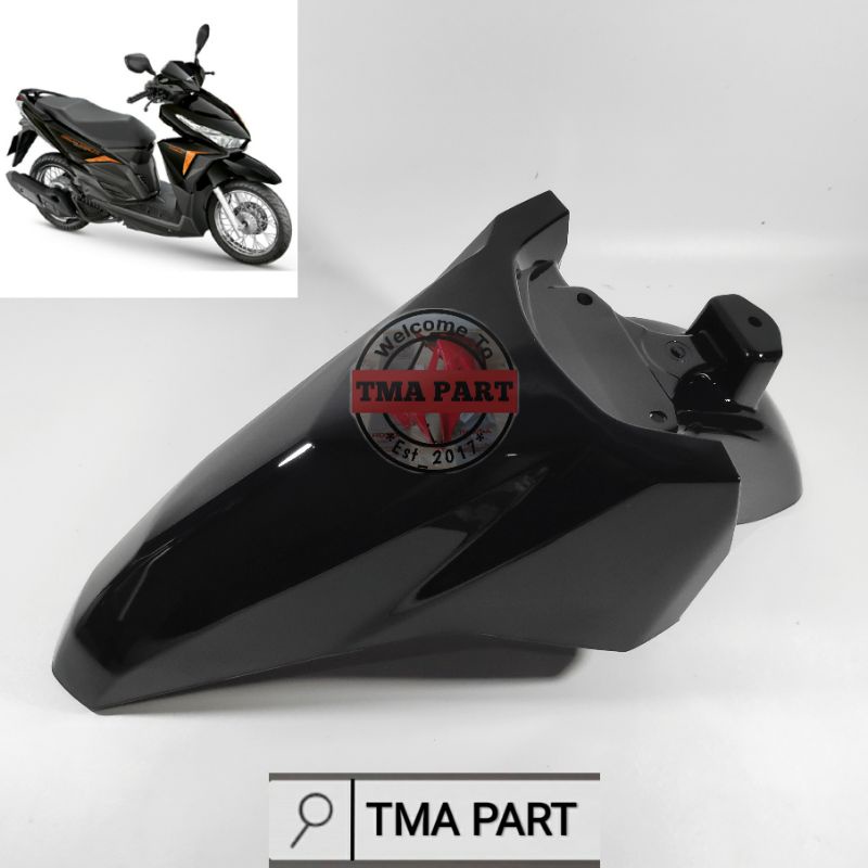 HITAM Front Fender Fender Front Fender Honda Vario Click 125i 150i LED